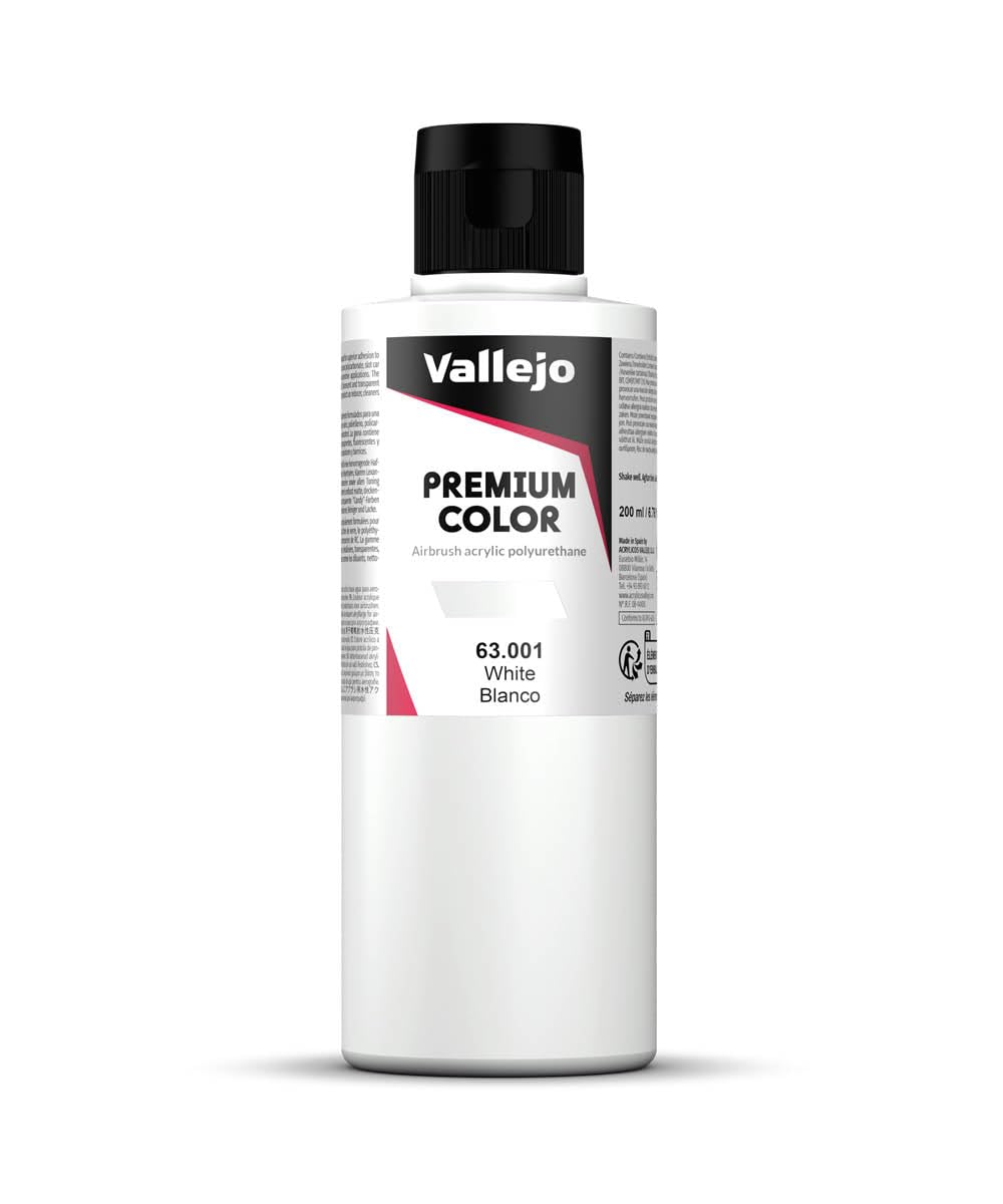 Vallejo 063001 Game, Matte White, 200 ml