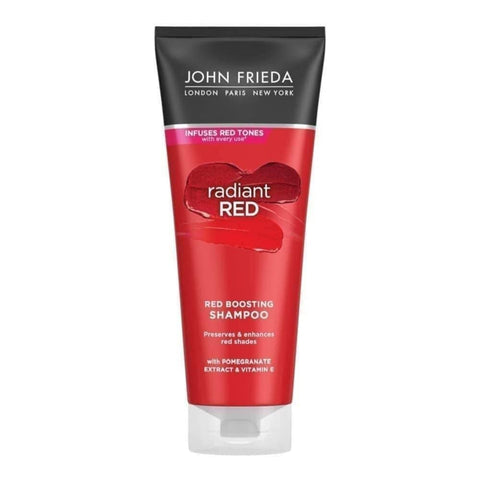 John Frieda Radiant Red Boosting Shampoo 250 Ml, Shampoo Red Hair, Colour-Boosting And Depositing Shampoo Redheads