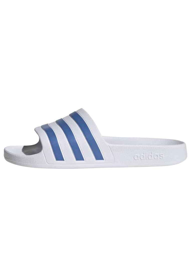 adidas Women's Flip Flop Slide Sandal, Cloud White Blue Fusion Cloud White, 11
