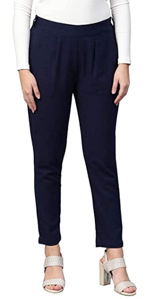 DIGITAL SHOPEE Women Cotton Trouser Pant For Women | Girls Formal Casual Daily Party Office Wear