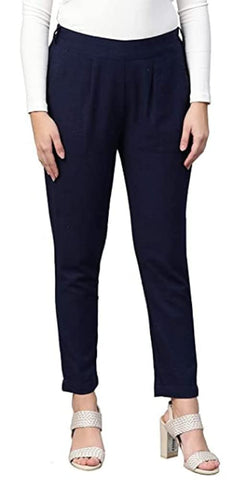 DIGITAL SHOPEE Women Cotton Trouser Pant For Women | Girls Formal Casual Daily Party Office Wear
