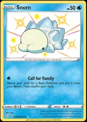 Pokemon - Snom SV33/SV122 - Shining Fates - Shiny Vault - Card