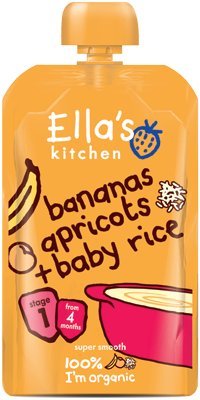Ella's Kitchen - Stage 1 Baby Rice - Banana & Apricot - 120g (Pack of 6)