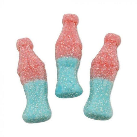 MyCandyShop Fizzy Bubblegum Bottles 1kg - blue tuti fruti bottles - Resealable bag - UK Made