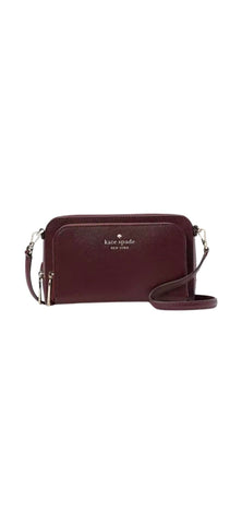 Kate Spade Staci Dual Zip Around Crossbody (Deep berry)
