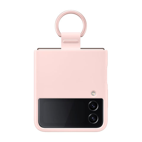 Samsung Galaxy Z Flip4 Official Silicone Cover with Ring Pink