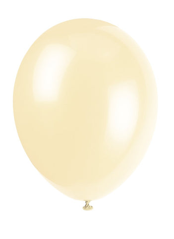 Ivory Cream Premium Latex Balloons (30cm) Pack of 10 - Party Decorations for Celebrations and Events
