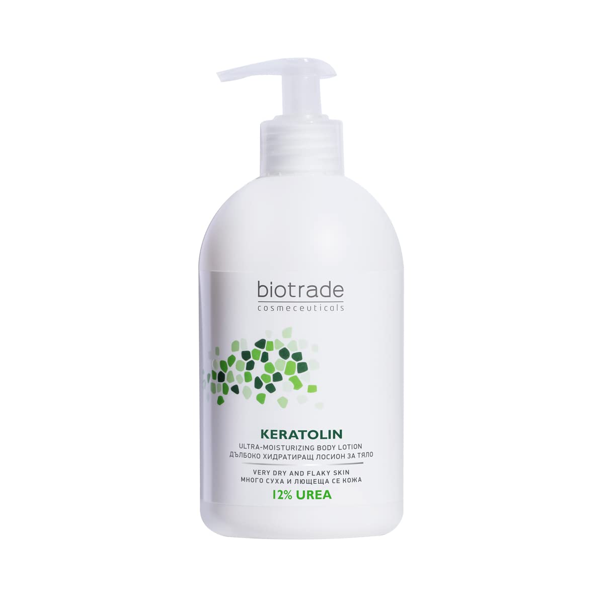 Biotrade Keratolin Body Lotion 400 ml, with 12 Percent Urea for Very Dry and Itching Skin, Soothes Itching, Deeply Hydrates the Skin