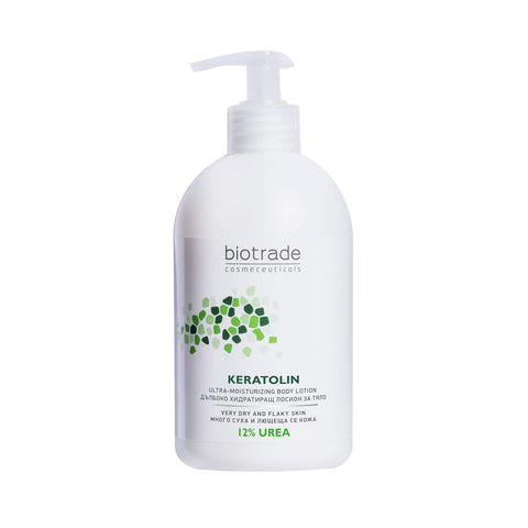 Biotrade Keratolin Body Lotion 400 ml, with 12 Percent Urea for Very Dry and Itching Skin, Soothes Itching, Deeply Hydrates the Skin