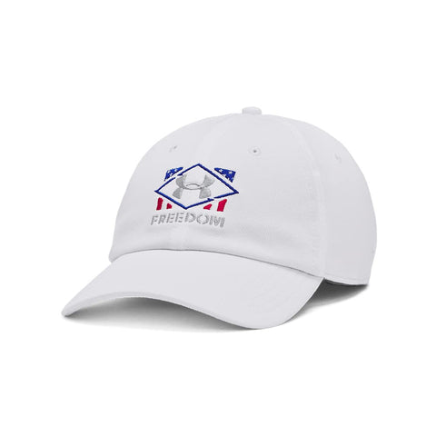 Under Armour Men's Freedom Blitzing Adjustible Hat, White (100)/White, One Size Fits Most