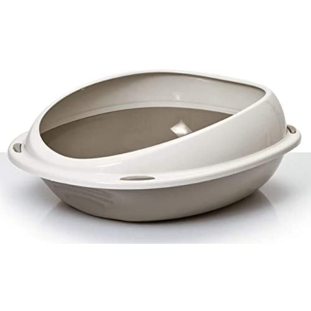 AimÃƒÂ© | Cat Litter Tray | Removable Protective Lip | Oval Kitten and Cat Litter Tray | Toilet House | 45 x 36 x 15.5 cm