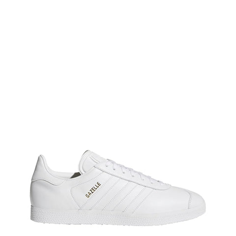 Adidas Originals Men's Gazelle Lace-up Sneaker,White/White/Gold Metallic,7.5 M US