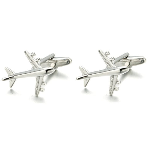 Airplane Cufflinks for Men, Plane Cufflinks, Jet Aircraft Cuff Links, Jet Plane Shirt Tuxedo Cufflinks, Punk Cufflinks French Cufflinks, Best Man Cufflinks, Silver Wedding Cufflinks Gifts (1)