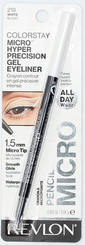 REVLON Gel Eyeliner, ColorStay Micro Hyper Precision Eye Makeup with Built-in Smudger, Waterproof, Longwearing with Micro Precision Tip 1.5mm, 0.01 Oz, White Blanc 219-1 count