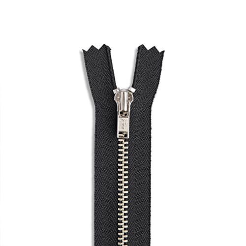 6 inch Metal Nickel Pant Zipper Black 6â€ Silver Brass Metal Heavy Duty Zippers Non Separating Sewing Zipper Craft Zippers