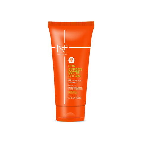 N Plus Professional SPF 60 Sun Screen Matte Cream, With Hyaluronic Acid & Vitamin E | Pack of 2