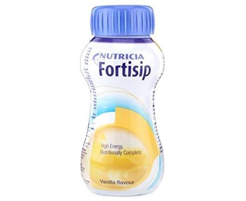 24x Fortisip Vanilla High Energy Milkshake Supplement 200ml Bottle