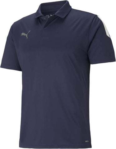 PUMA Men's TeamLIGA Sideline Polo, Peacoat White