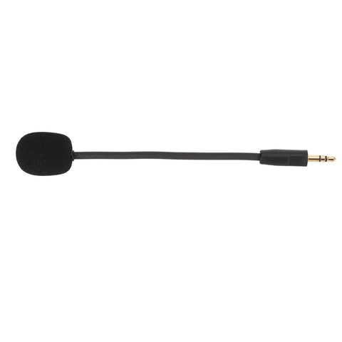 Haofy Game Microphone, Plug and Play Removable Mic Arm Omnidirectional Noise Reduction 20Hz-16KHz Flexible 3.5mm Microphone Replacement for Headsets
