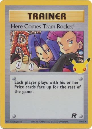 The Pokemon Company International Single Card HERE COMES TEAM ROCKET! Celebrations CLASSIC COLLECTION, Multicolored