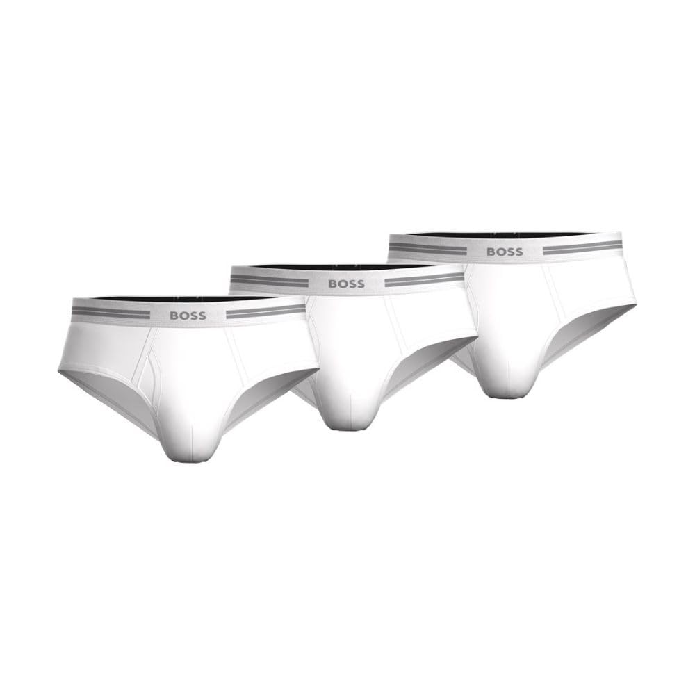Hugo Boss Men's 3 Pack Pure Cotton Briefs, White, XXL (Pack of 3)