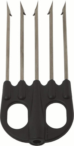 Cressi Crg1B Unisex Adult Mutliprong Nylon 5 Points Inox Nylon Multi-Prong Point Available In 3, 4 And 5 Point Prong - Black, Uni