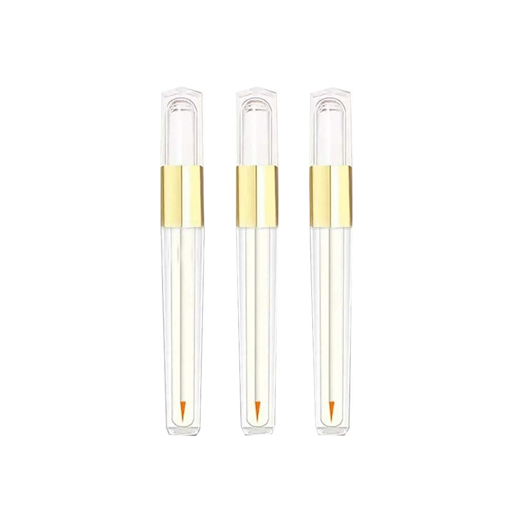 GSHLLO 3 Pcs 3ml Clear Empty Eyeliner Vials Tube Bottles Eyelashes Mascara Tube Container