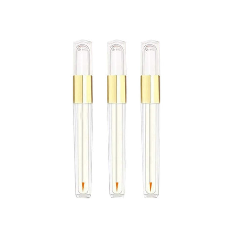 GSHLLO 3 Pcs 3ml Clear Empty Eyeliner Vials Tube Bottles Eyelashes Mascara Tube Container
