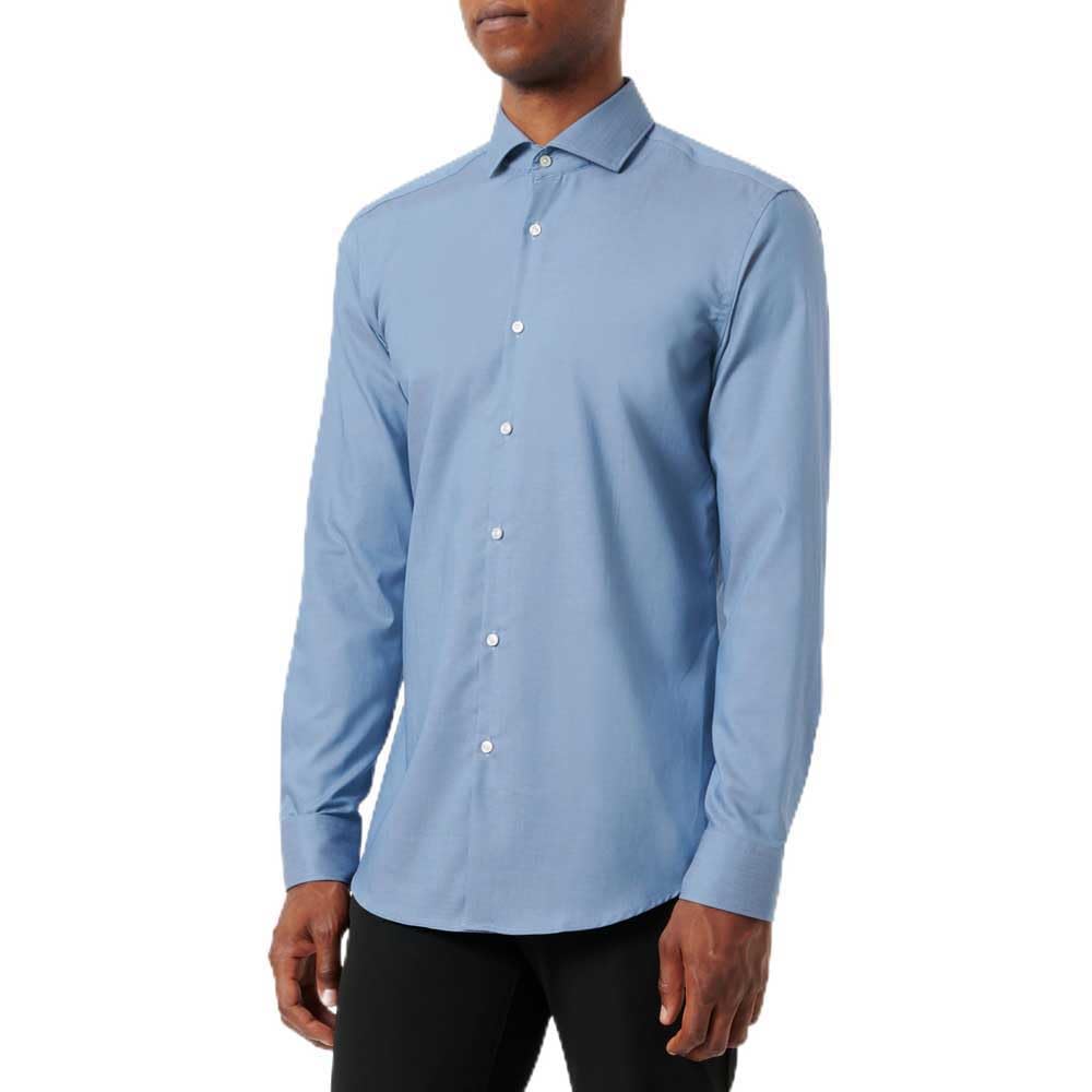 HUGO Men's Kason Shirt, Medium Blue427, L