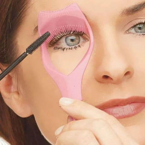 3 in 1 Mascara Shield Guard,Mascara Shield,Newbie-Friendly Mascara Shield Applicator Guard,Travel Essentials & Pocketwear.Purple+Pink+Blue(6PCS) M