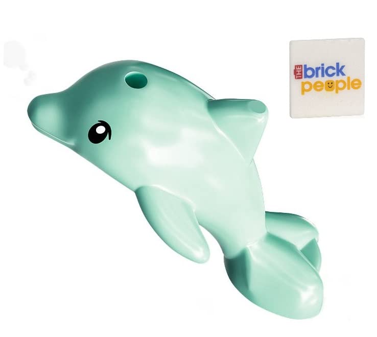 LEGO City Friends: Baby Dolphin Minifigure Aqua (Very Small, Less Than 1 inch)