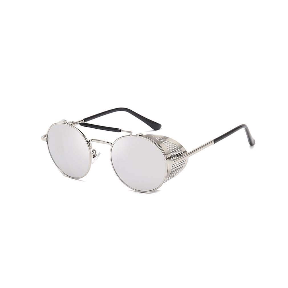 AidShunn Unisex SteamPunk Sunglasses Classic Retro Style Metal Round Goggle