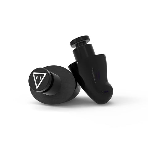 Flare Earshade - Earplugs - Block Sound - Aerospace Aluminium & Super Soft Memory Foam - Black