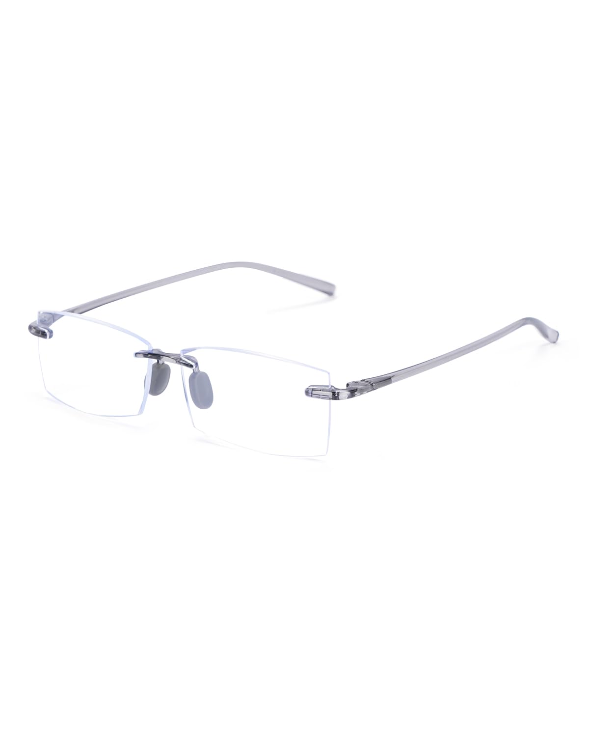 TERAISE Rimless Reading Glasses Comfortable Lightweight Frameless Reader Men Women Blue Light Blocking Computer Eyeglasses(1.0X)