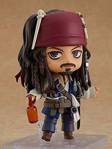 Good Smile Pirates of The Caribbean: On Stranger Tides: Jack Sparrow Nendoroid Action Figure, Multicolor
