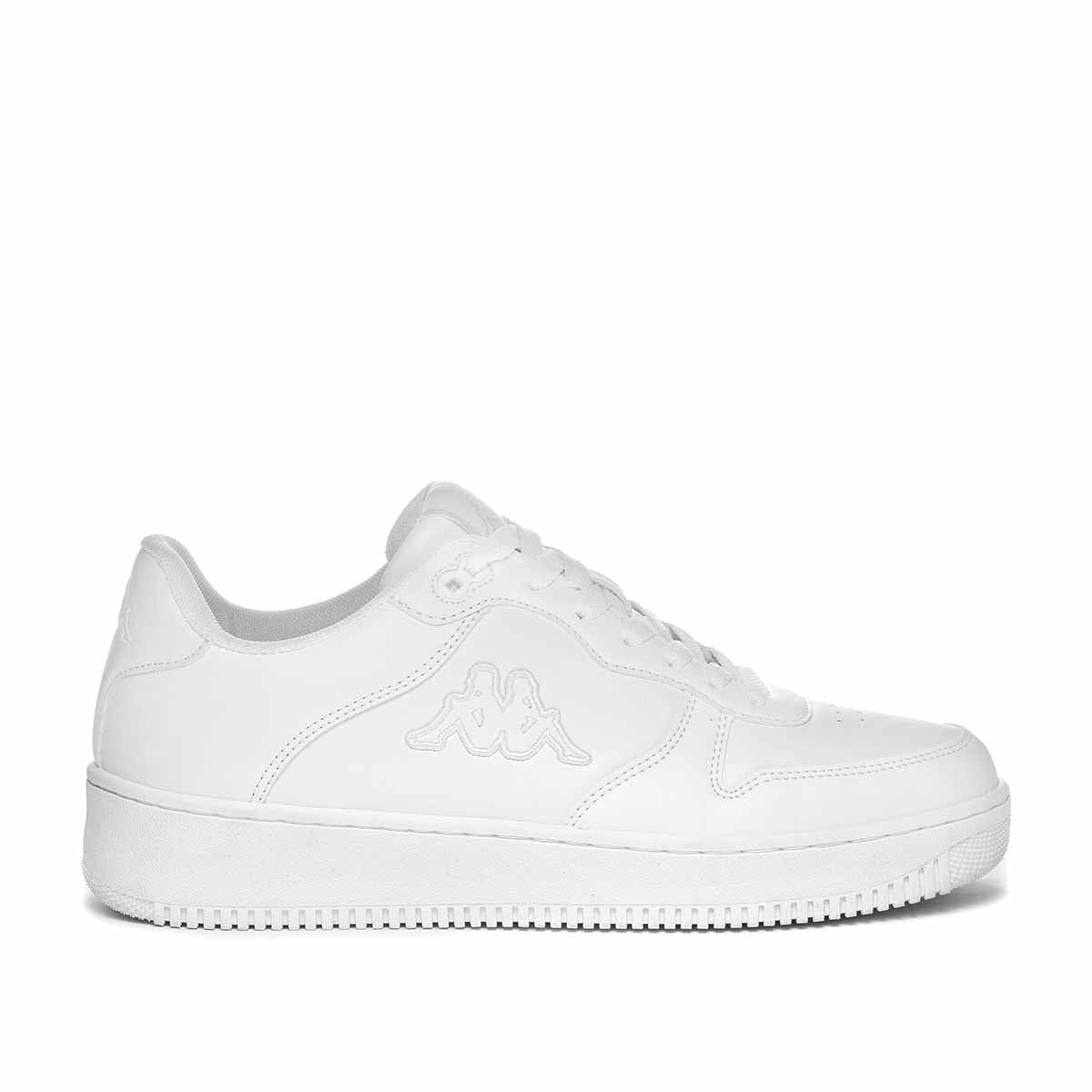 Kappa Maserta Logo Unisex Adult Trainers, White, 12 US