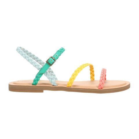 TOMS Womens Kira Braided Flat Athletic Sandals Casual - Multi - Size 6 B