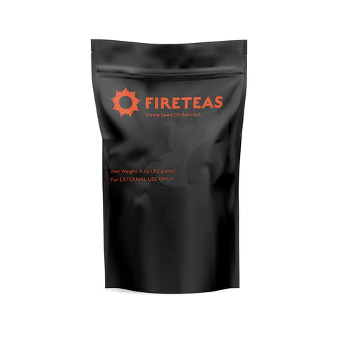 FIRETEAS - Hemp Seed Oil Bath Therapy - Sea Salt, Epsom Salt, Lavender, Sweet Orange & Lemon Essential Oils - Relaxing, Tranquil, Pain Relief -Made in The USA.