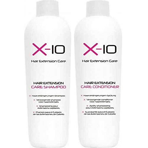 X-10 Hair Extension Care Set - Shampoo (250ml) + Conditioner (250ml)