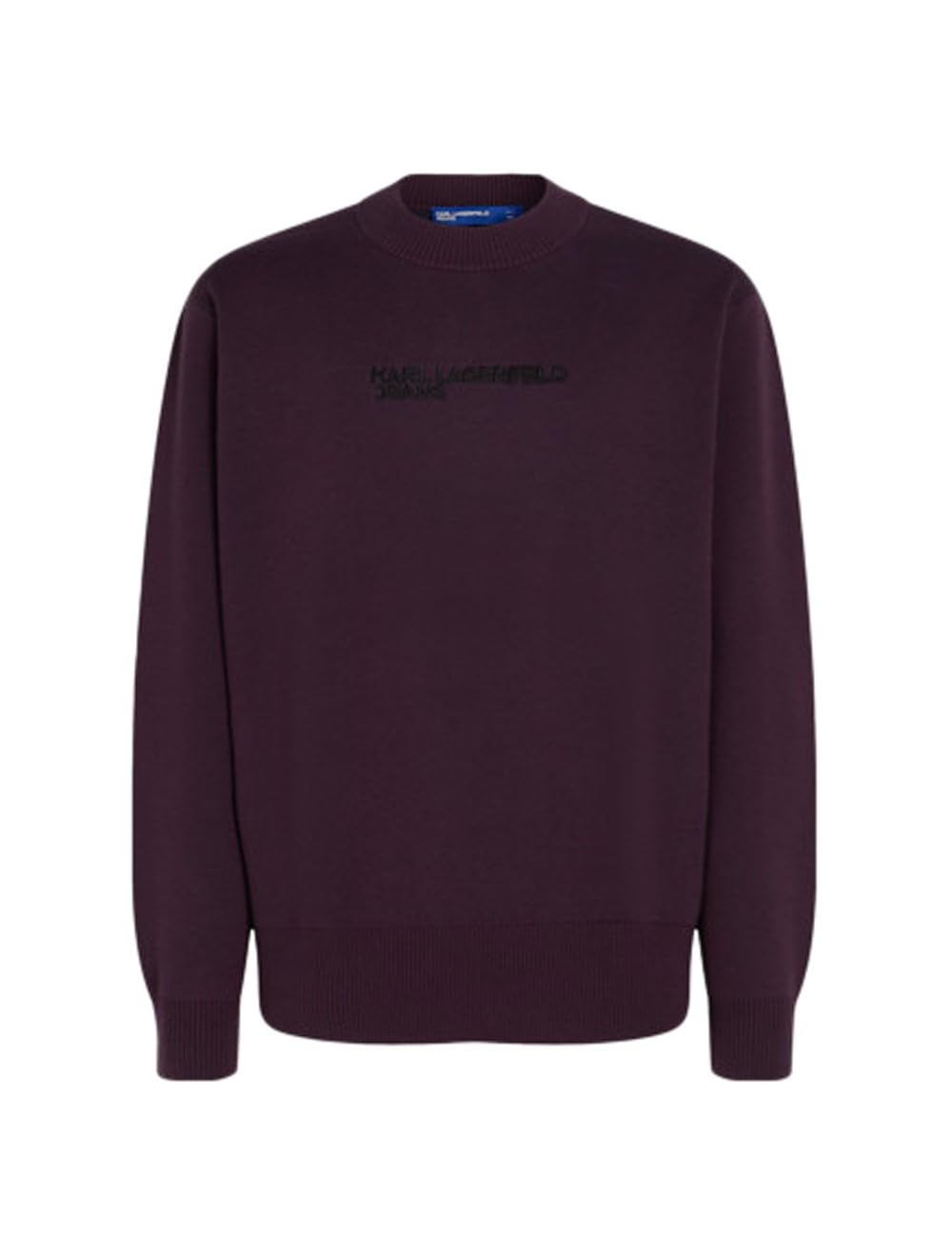 KARL LAGERFELD JEANS, Mens, Logo Sweater, Plum Perfect, 2XTRA Large