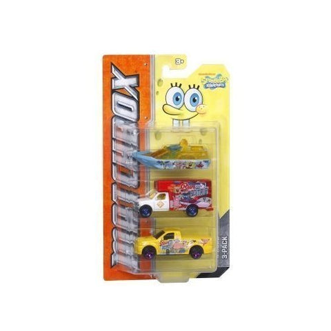 Matchbox Tv Heroes Spongebob Squarepants 3-vehicle Pack