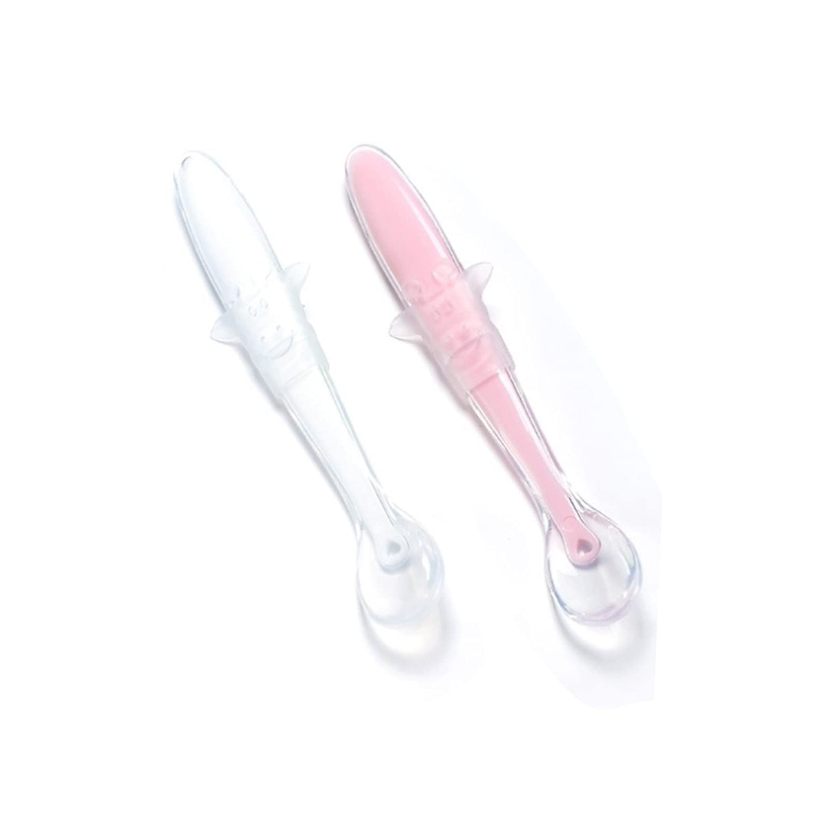 LuLiyLdJ Silicone Spoon for Infant Weaning-BPA-free baby feeding and weaning spoon, with baby spoon set, baby food bag, baby tableware, toddlers and children.