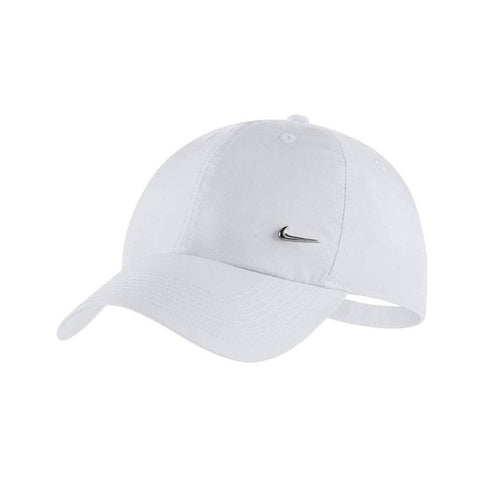 NIKE Unisex Metal Swoosh H86 Adjustable Cap, white/metallic silver, One Size UK