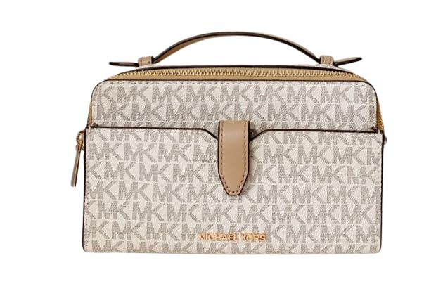 Michael Kors Medium Double Zip Phone Crossbody (Camel)