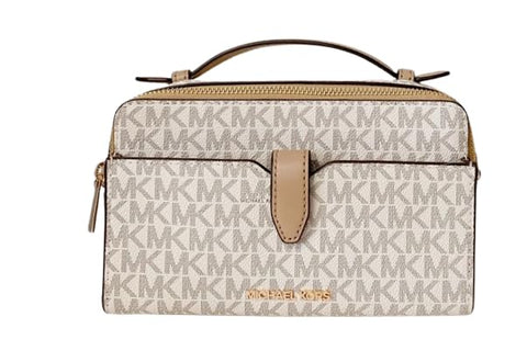 Michael Kors Medium Double Zip Phone Crossbody (Camel)