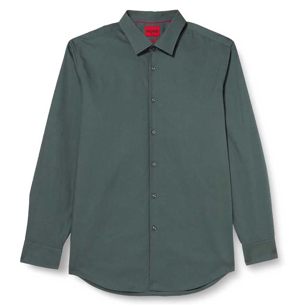HUGO Men's C-Jenno Shirt, Dark Green307, 44