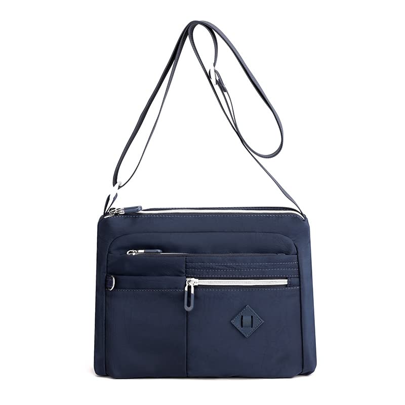 FORPEXIAL Versatile and Waterproof Crossbody Bag for Women - Durable Nylon Messenger Bag with Multiple Pockets