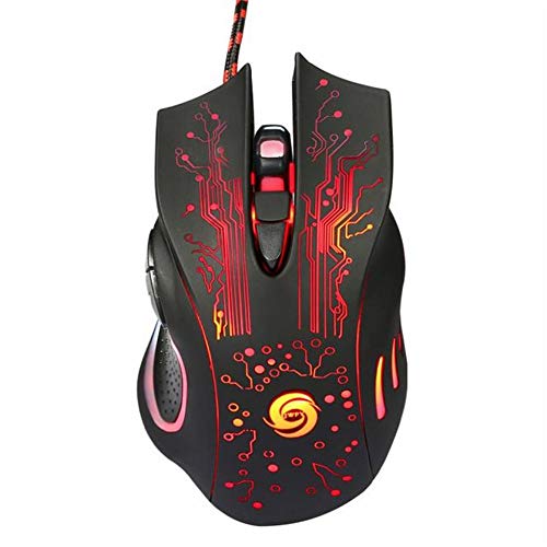 6 Button LED Optical USB Wired Gaming PRO Mice for PC Laptop Computer