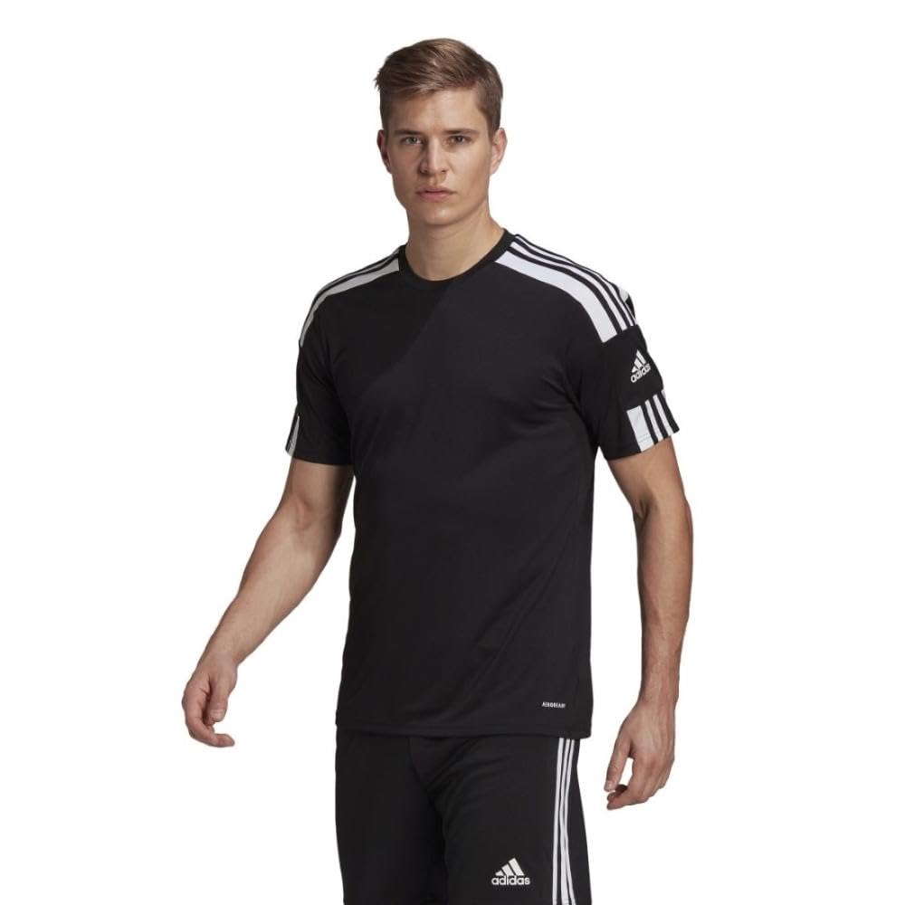 adidas Mens Squadra 21 Jersey Jersey (Short Sleeve), black/white, M