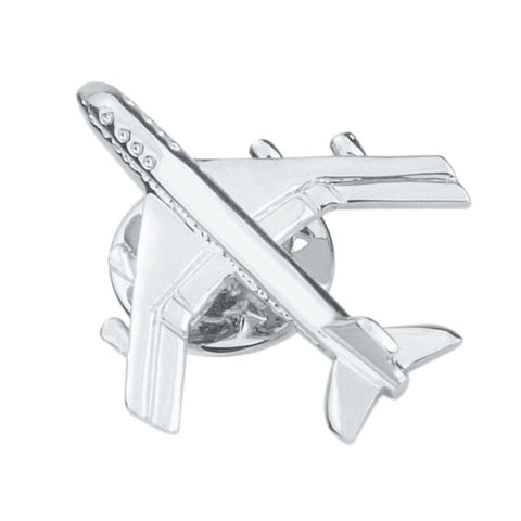 zalati Brooch Badge Pin Airplane Fighter Model Jet Plane Style for Silver